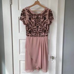 Frock and Frill, Amelie Embellished Dress Blush, US 8